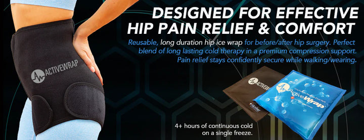 ActiveWrap® Pro 4+ Hour Hip Ice Wrap by Supply Cold Therapy at Active Wrap