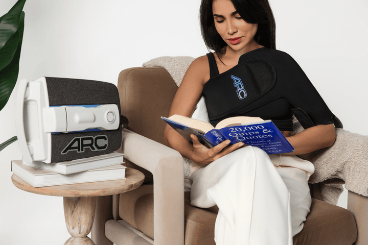 ARC™ Iceless Compression Cold Therapy Machine w/ Wrap-On Pad by Supply Cold Therapy at CryoDynamics