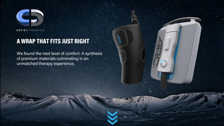 ARC™ Iceless Compression Cold Therapy Machine w/ Wrap-On Pad by Supply Cold Therapy at CryoDynamics