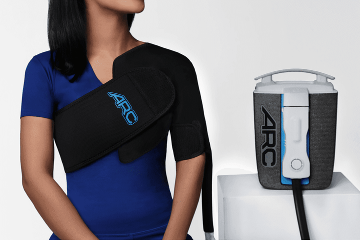 ARC™ Iceless Compression Cold Therapy Machine w/ Wrap-On Pad by Supply Cold Therapy at CryoDynamics