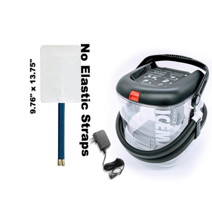 Donjoy® Iceman Clear3 w/ Small or Large Rectangle (Back) Pad by Supply Cold Therapy at Donjoy