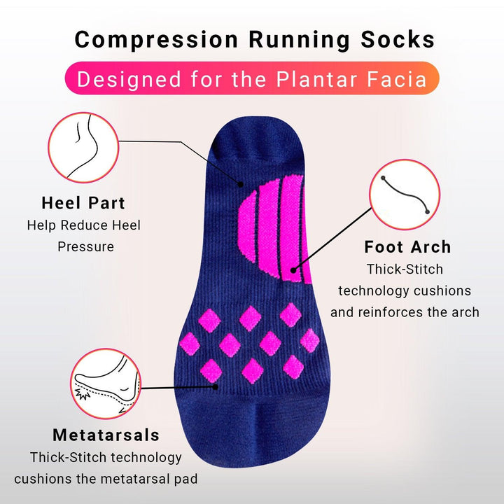 Premium Plantar Fasciitis Compression Socks with Advanced Arch Support (1 Pair) by Supply Cold Therapy at Omni Ice