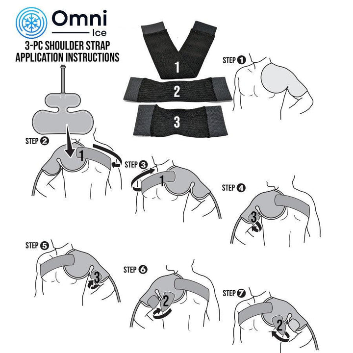 Universal Shoulder Replacement Straps (3 pcs) by Omni Ice™ by Supply Cold Therapy at Omni Ice