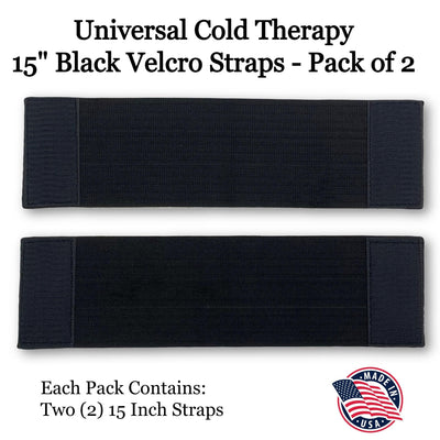 15 Inch Universal Cold Therapy Velcro Straps (2 Pack) by Supply Cold Therapy at Omni Ice