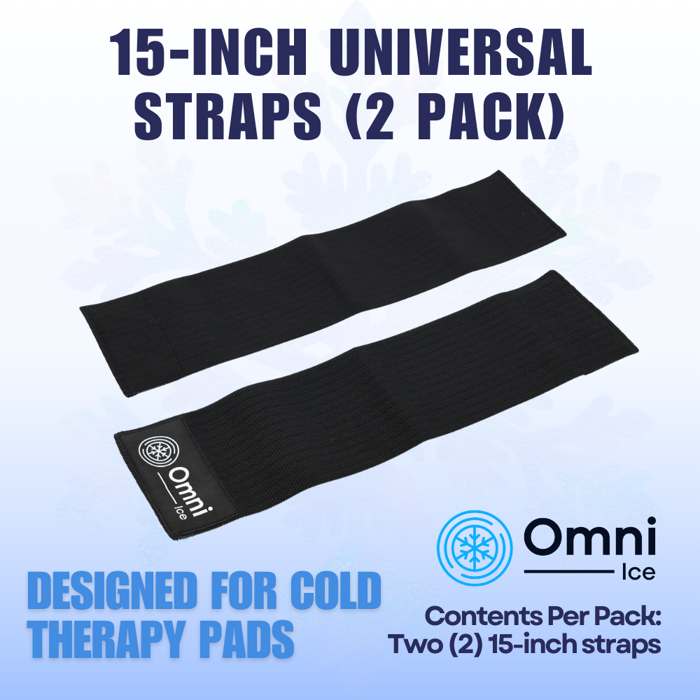 $16 Deals - 15 Inch Universal Cold Therapy Velcro Straps (2 Pack) by Omni Ice™