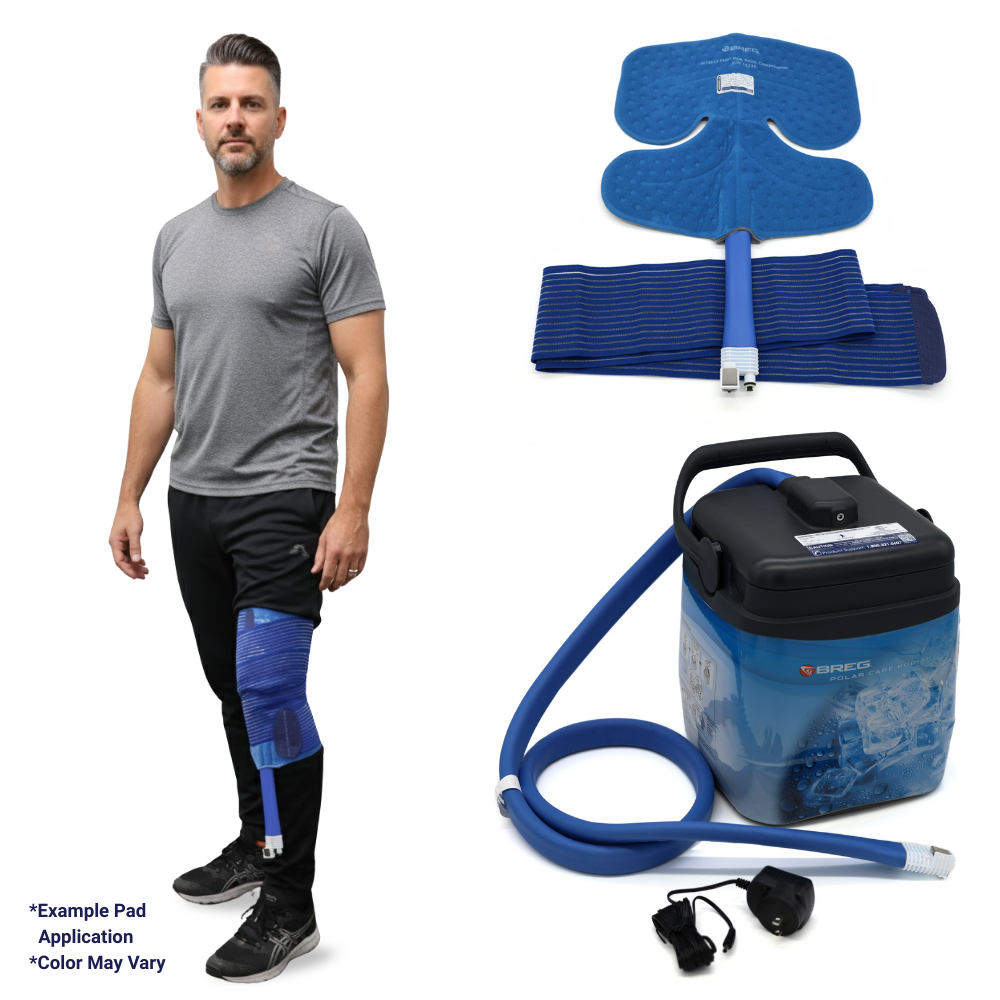 Breg® Polar Care Kodiak Cooler w/ Intelli-Flo Knee Pad