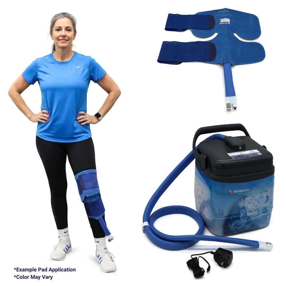 Breg® Polar Care Kodiak Cooler w/ Intelli-Flo Knee Pads by Breg