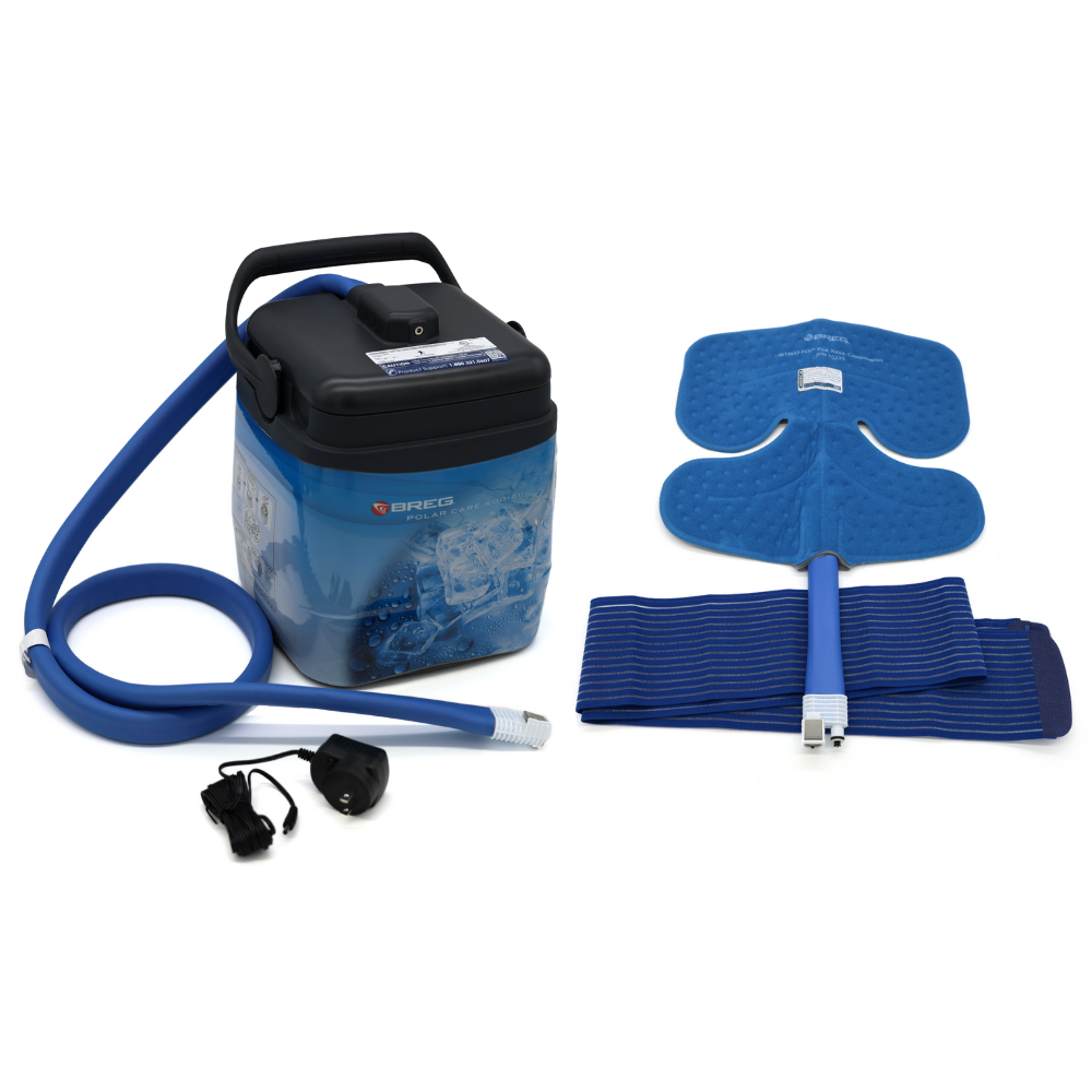 ボディ・フェイスケア Breo BRE-1200 Breg® Polar Care Kodiak Cooler w/ Intelli-Flo Knee Pads by Breg