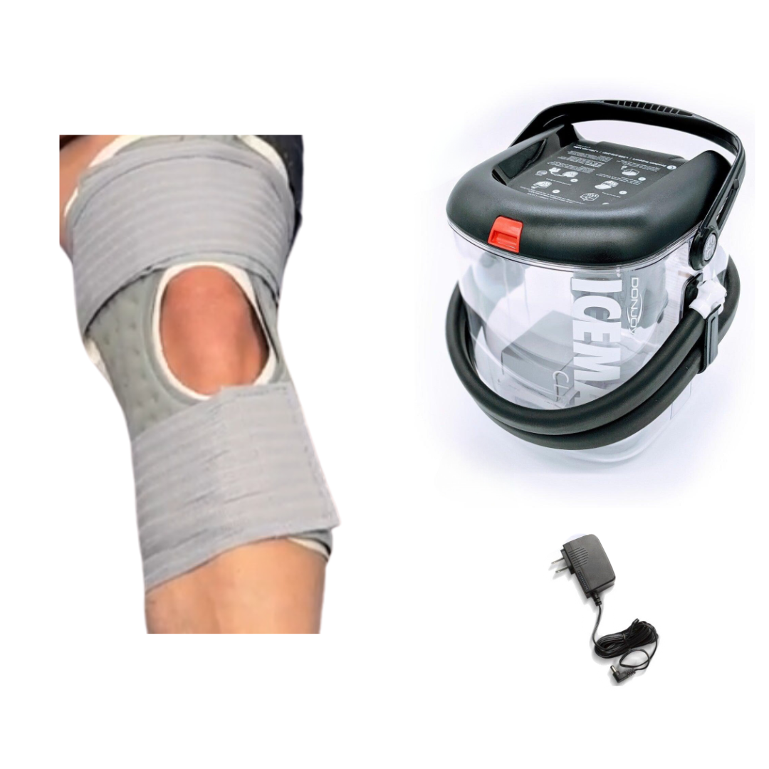 Donjoy® Iceman Clear3 Cooler w/ McGuire Knee Open Patella Pad