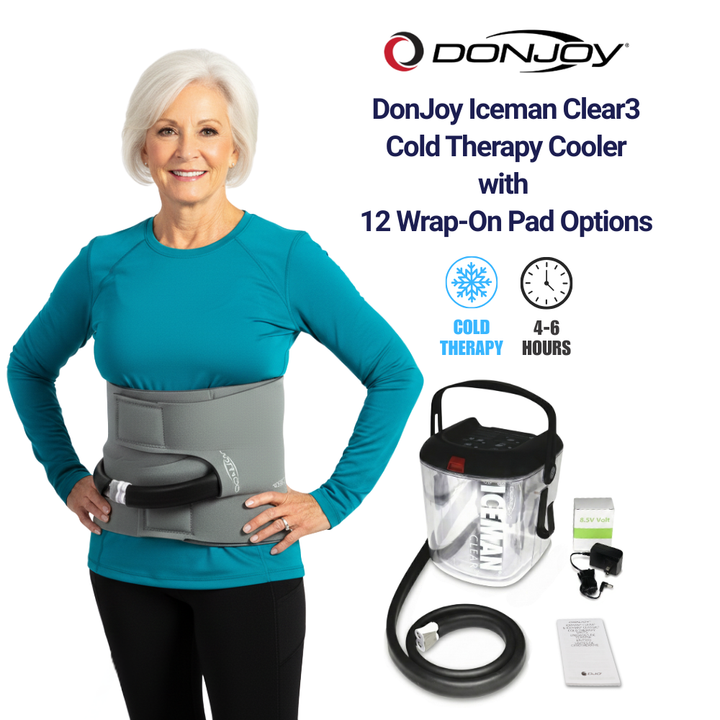 Donjoy® Iceman Clear3 w/ Wrap-On Pads