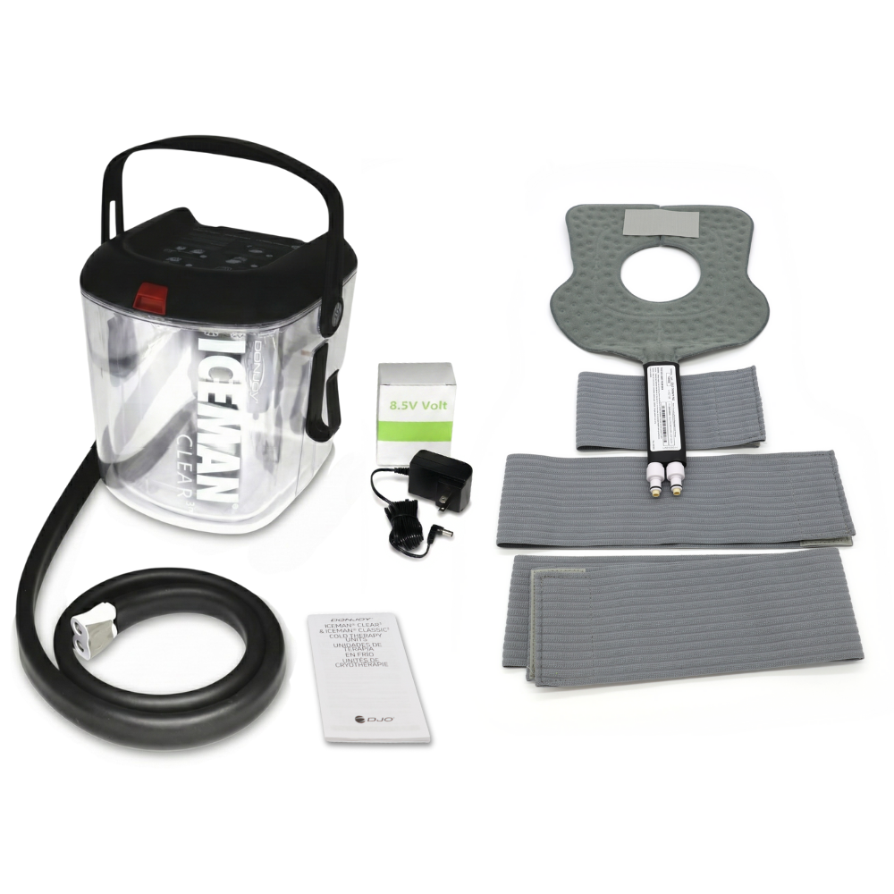 Donjoy® Iceman Clear3 Cooler w/ McGuire Knee Open Patella Pad