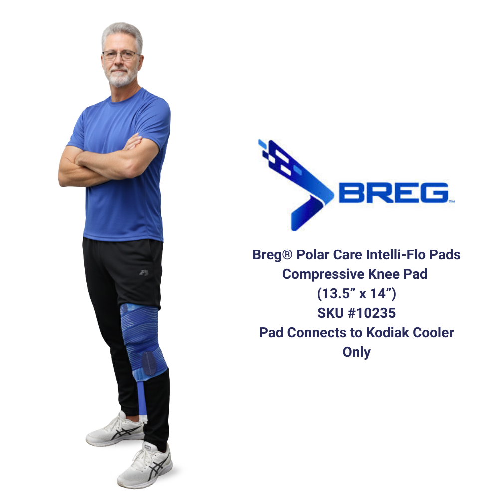 Breg® Polar Care Kodiak Cooler w/ Intelli-Flo Knee Pad