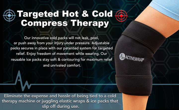 ActiveWrap® Pro 4+ Hour Knee Ice Wrap by Supply Cold Therapy at Active Wrap