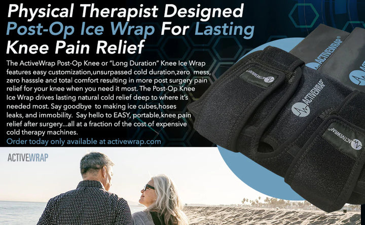 ActiveWrap® Pro 4+ Hour Knee Ice Wrap by Supply Cold Therapy at Active Wrap