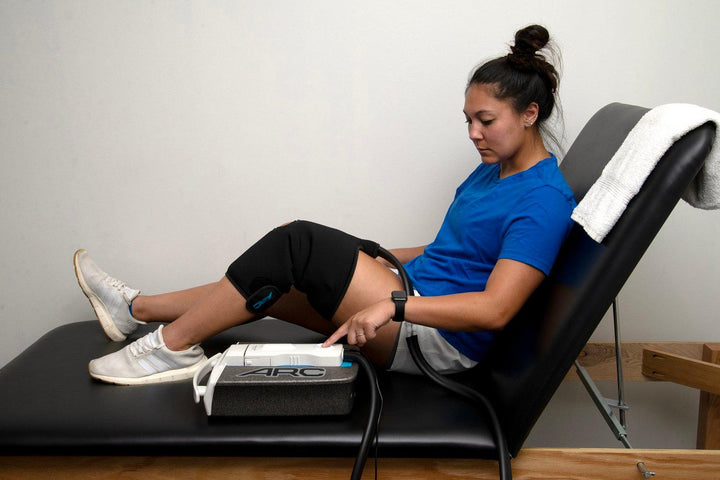 ARC™ Iceless Compression Cold Therapy Machine w/ Wrap-On Pad by Supply Cold Therapy at CryoDynamics