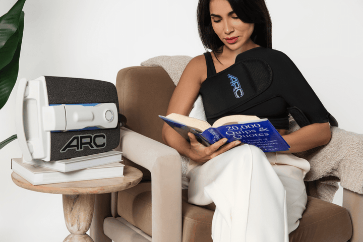 ARC™ Iceless Compression Cold Therapy Machine w/ Wrap-On Pad by Supply Cold Therapy at CryoDynamics