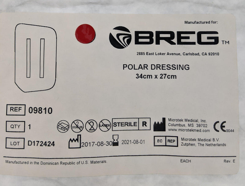 Breg® Polar Care Cube & Glacier Sterile Dressings by Supply Cold Therapy at Breg