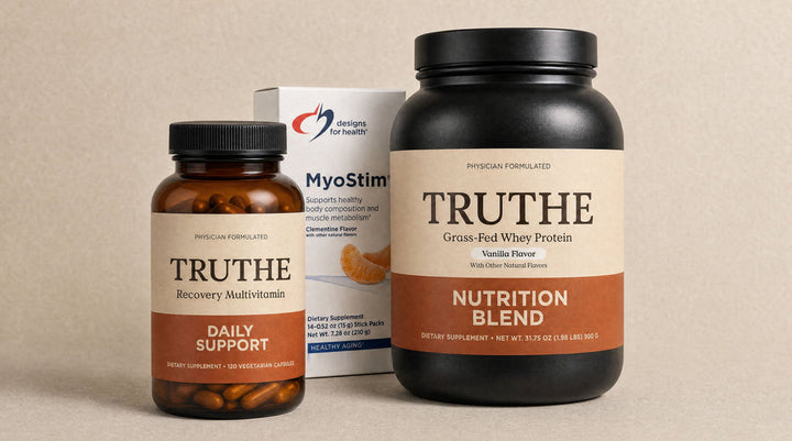 Truthe Complete Nutrition Recovery Stack manufacturer packaging